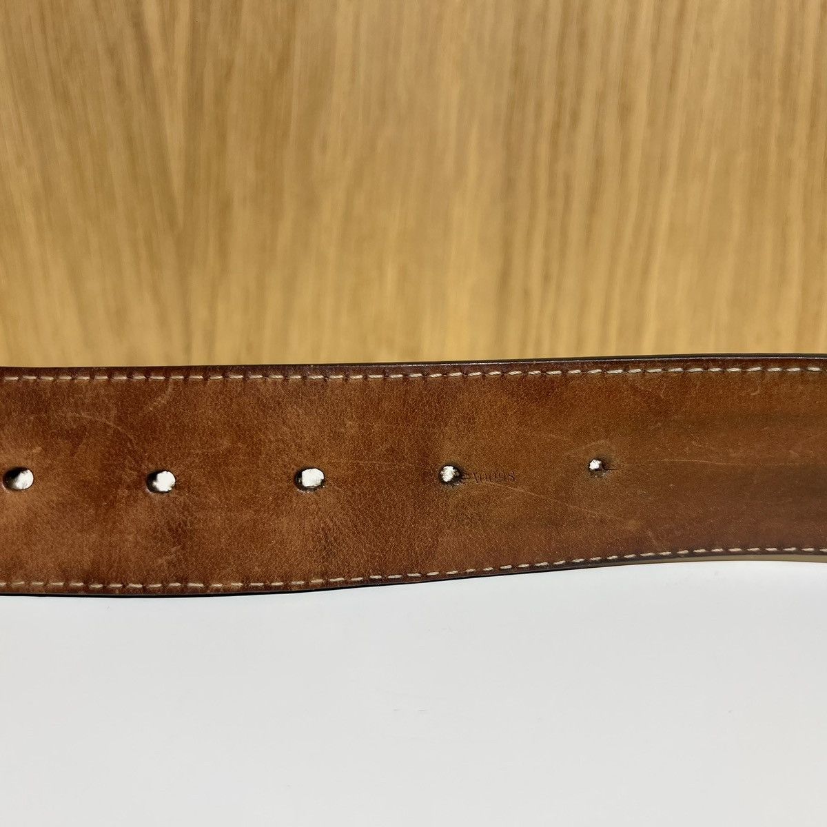 Louis Vuitton 🔹Louis Vuitton Trunks & Bags Metal Buckle Leather Belt Size 36 - 4 Thumbnail