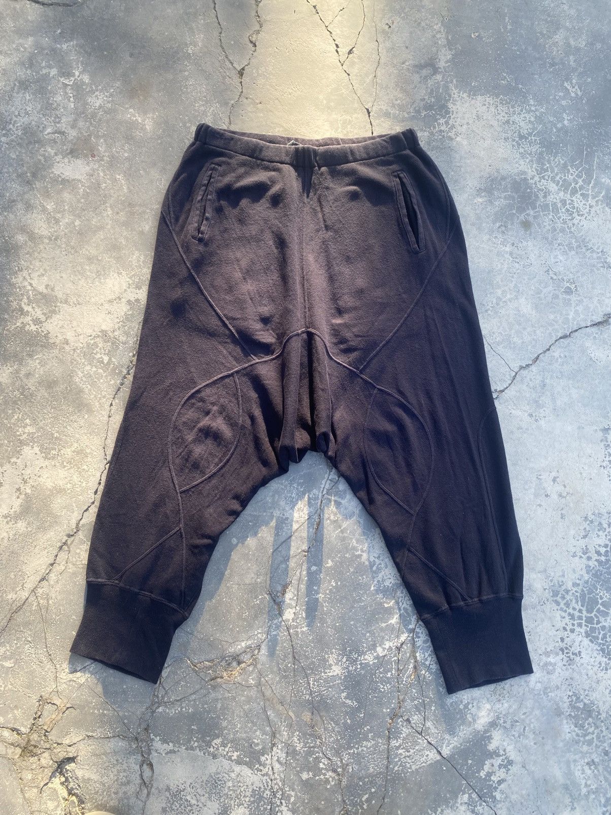CABANE de ZUCCa Cabane de Zucca (Issey Miyake) Drop Crotch Cotton Sweatpants Size US 32 / EU 48 - 1 Thumbnail