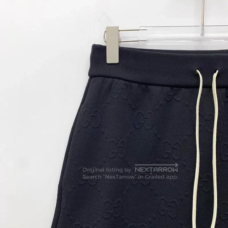 Gucci Gucci SizeS Black logo embossed full-print drawstring casua Size 42" / US 20 - 3 Thumbnail