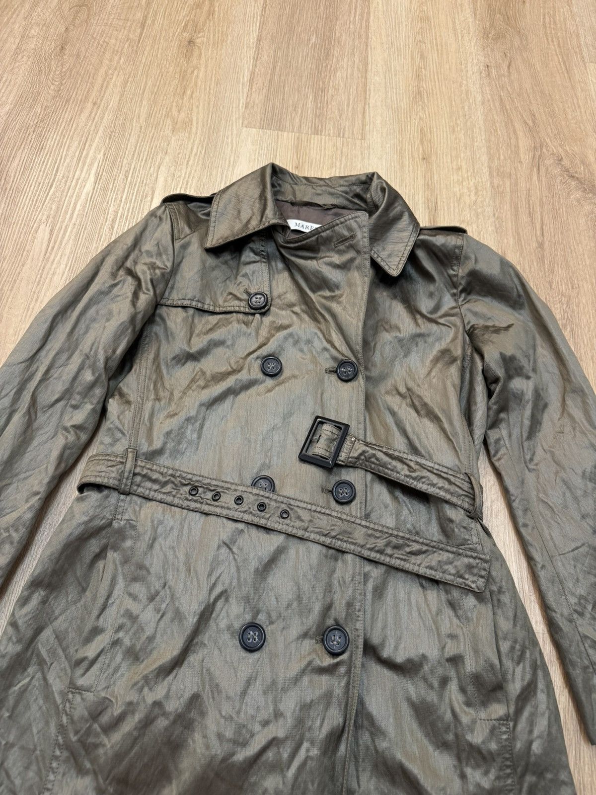 Marella Marella Double Breasted Trench Coat Belt M Size M / US 6-8 / IT 42-44 - 8 Thumbnail