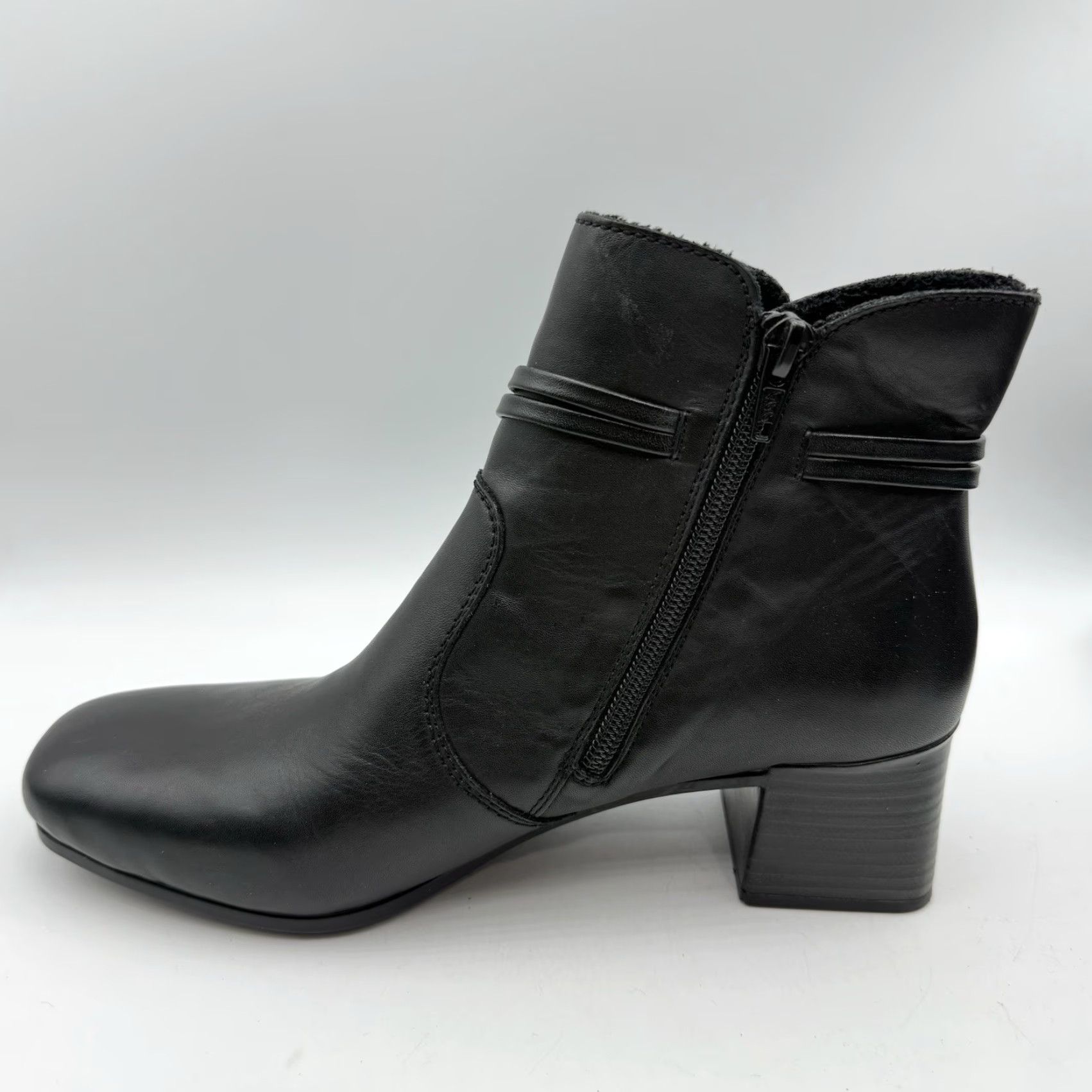 Rieker Rieker Susi Women's Ankle Boots Shoe Black Leather Zipper Side 7 US 38 UK? Size US 7 / IT 37 - 7 Thumbnail