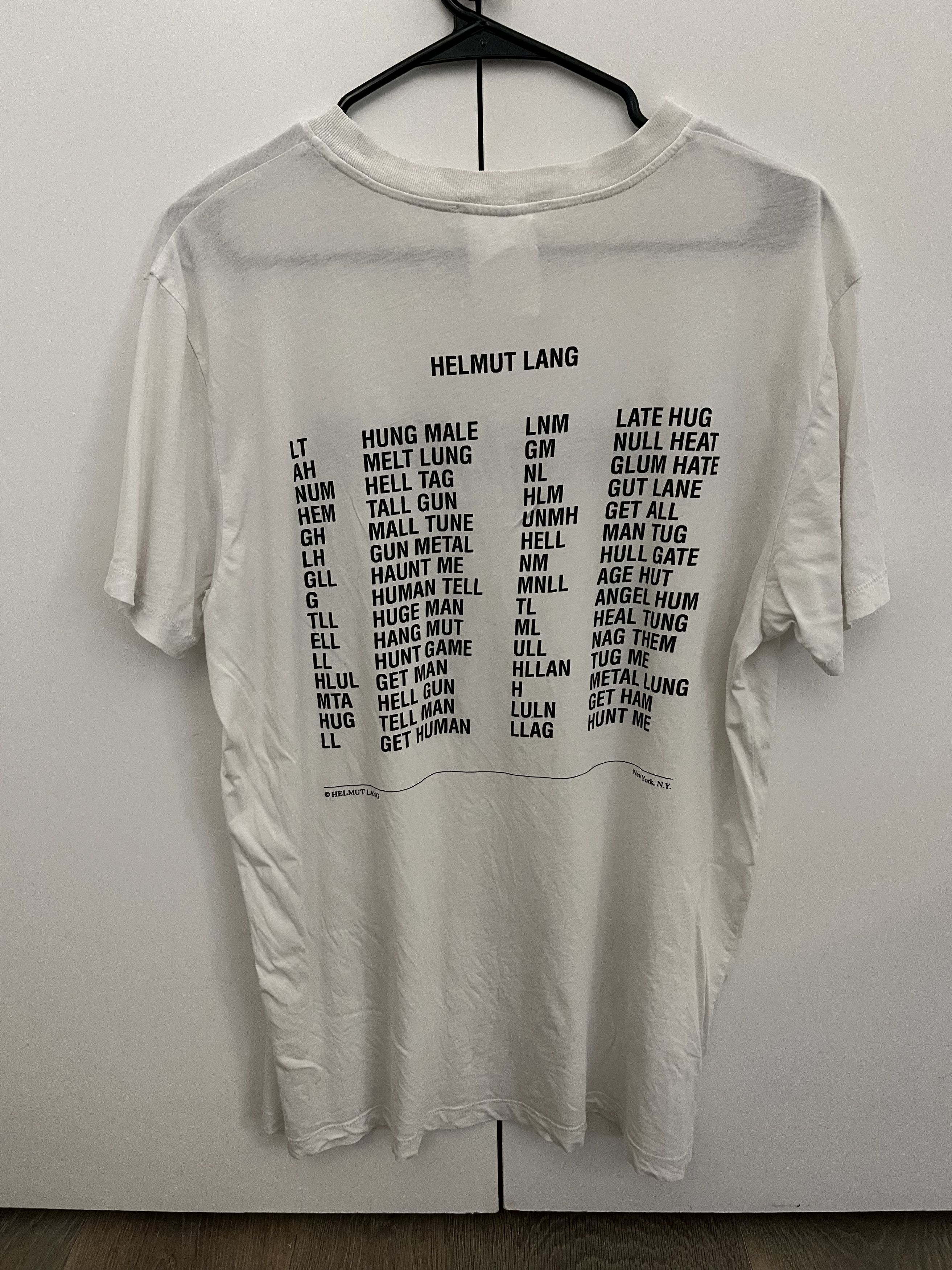 Helmut Lang Helmut Lang SSENSE Exclusive White 'Angel Hum' T-Shirt Size US L / EU 52-54 / 3 - 2 Thumbnail