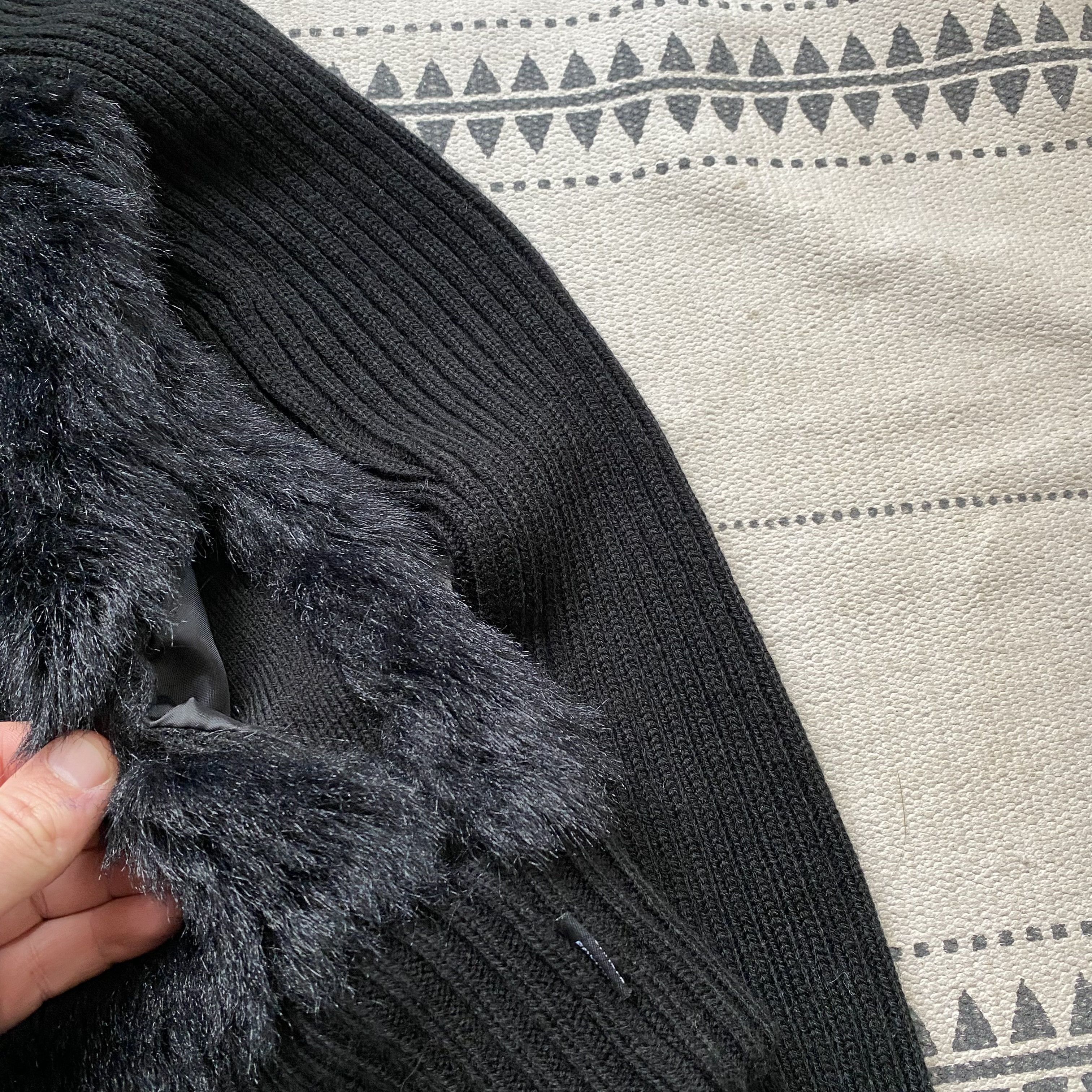 Hysteric Glamour Avant-Garde Y2K Vintage Knit Faux fur hoodie Jacket opium Size M / US 6-8 / IT 42-44 - 6 Thumbnail