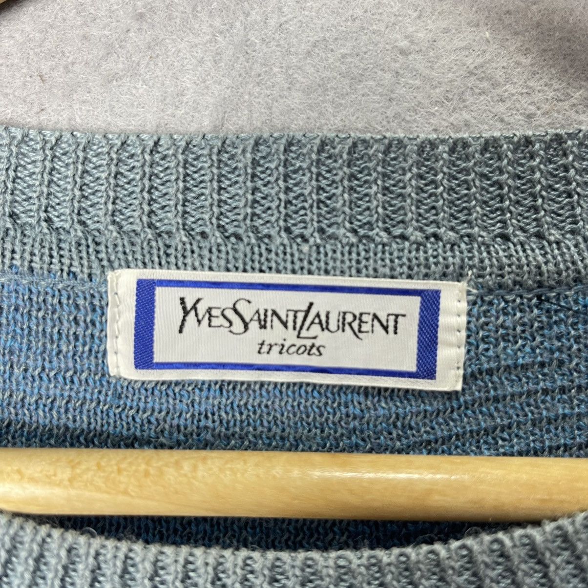 Yves Saint Laurent Vintage Yves Saint Laurent Tricots Pattern Knit Sweater Size US L / EU 52-54 / 3 - 7 Thumbnail