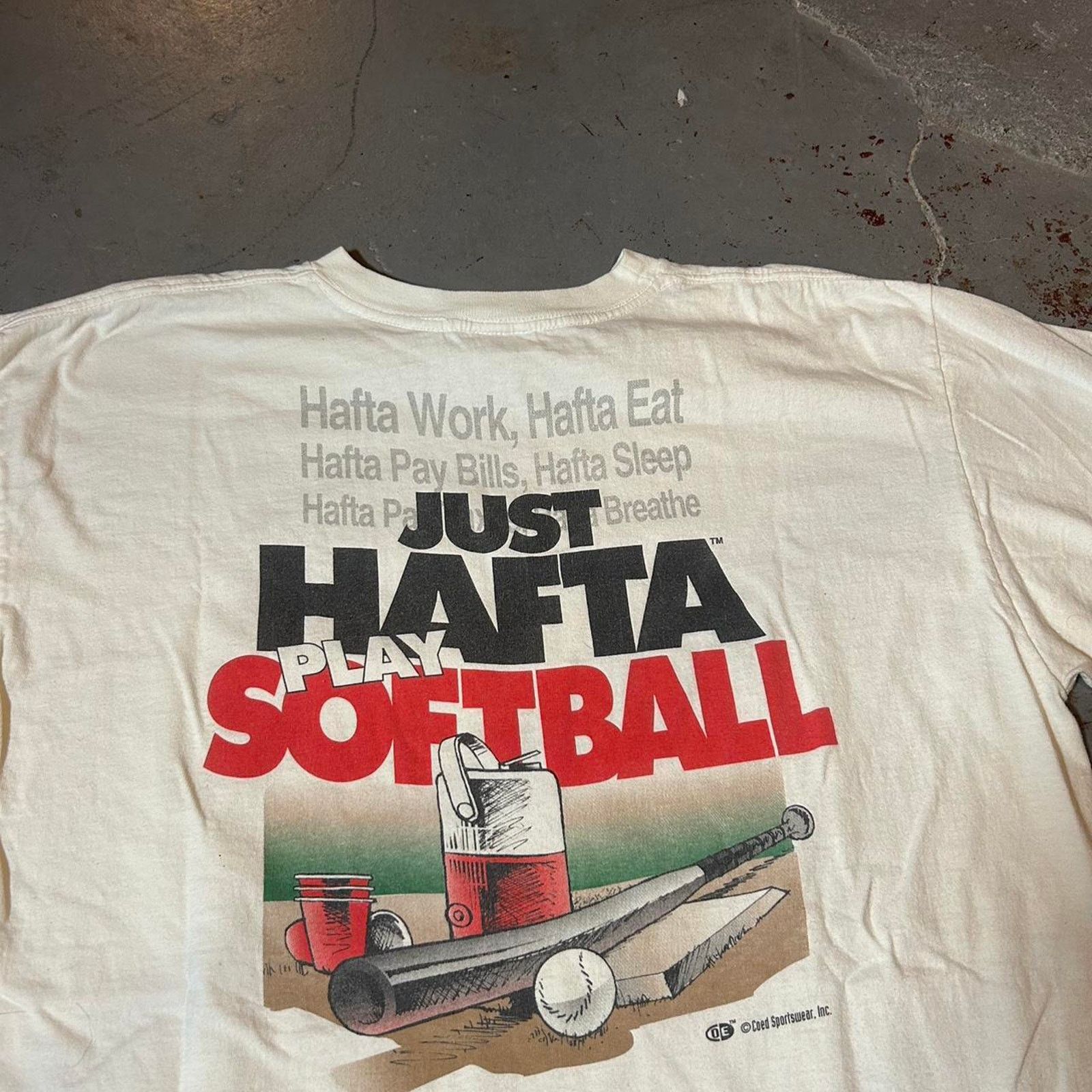 Southpole 90s white softball tee shirt Size US XL / EU 56 / 4 - 2 Thumbnail