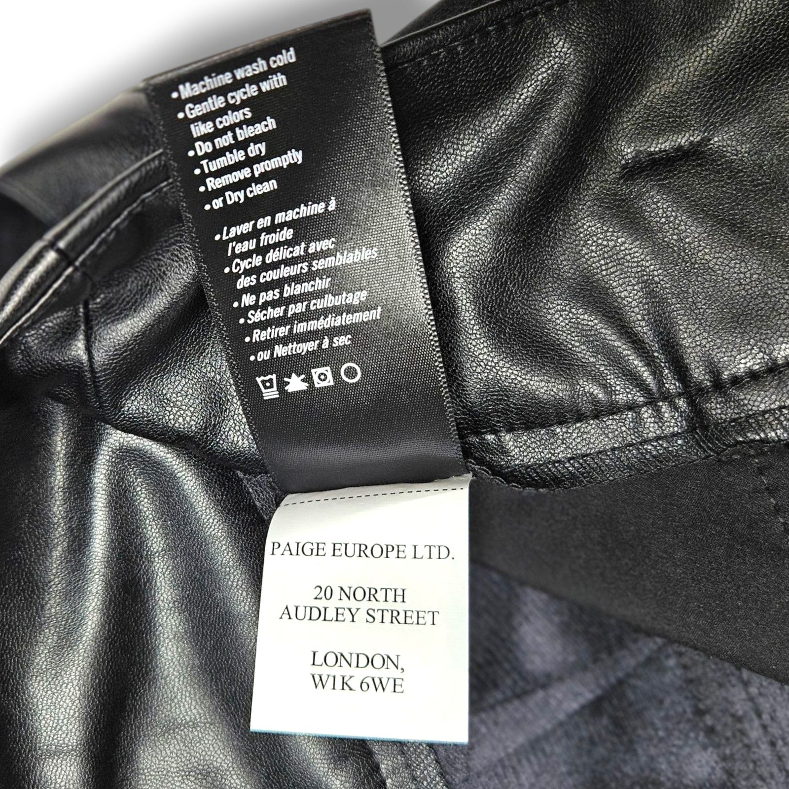 Paige NWT Paige Kina Vegan Leather Ankle Straight Trousers Sz. 12 Size 34" / US 12 / IT 48 - 7 Thumbnail