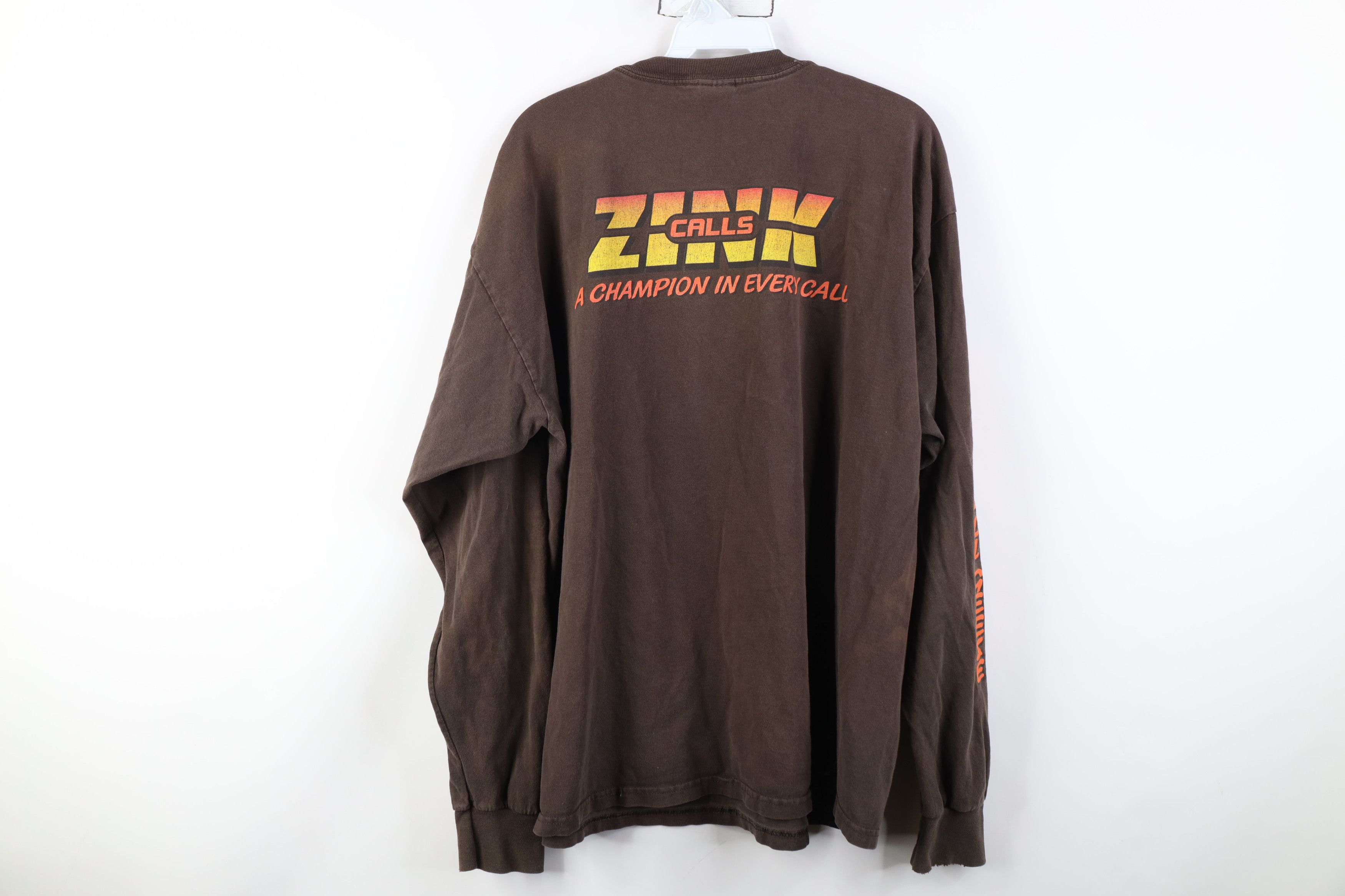 Vintage Vintage 90s Y2K Calls Hunting Geese Duck Long Sleeve T-Shirt Size US XL / EU 56 / 4 - 13 Thumbnail