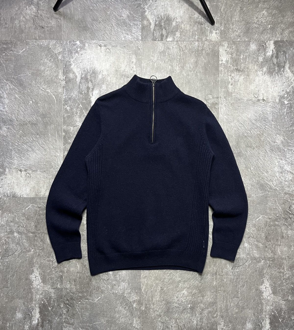 Barbour Barbour Wool 1/3 1/4 Zip Knit Sweater Vintage Englang Style Size US M / EU 48-50 / 2 - 1 Thumbnail