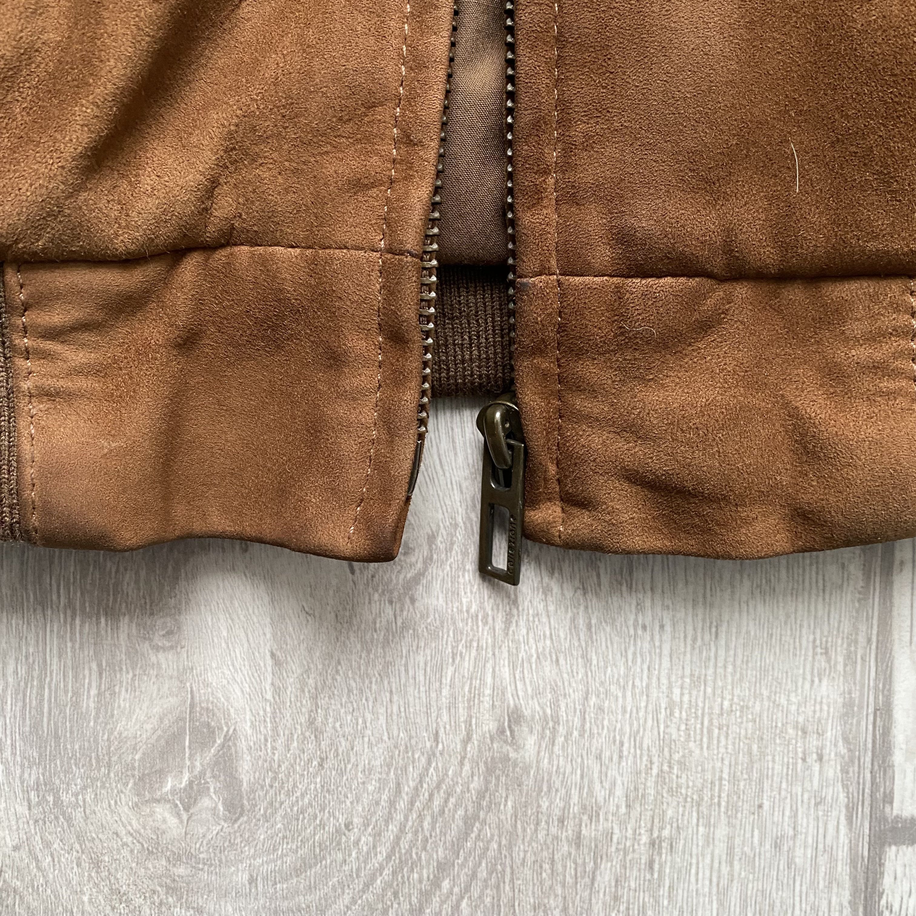 Genuine Leather Vintage Leather Bomber Boxy Jacket Italian Real Suede Size US XL / EU 56 / 4 - 5 Thumbnail