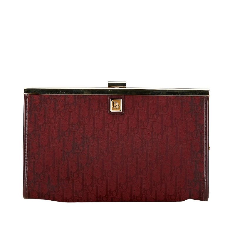 Dior Dior Dior Trotter Canvas Clutch Bag Canvas Clutch Bag in Very Good Condition Size ONE SIZE - 1 Thumbnail