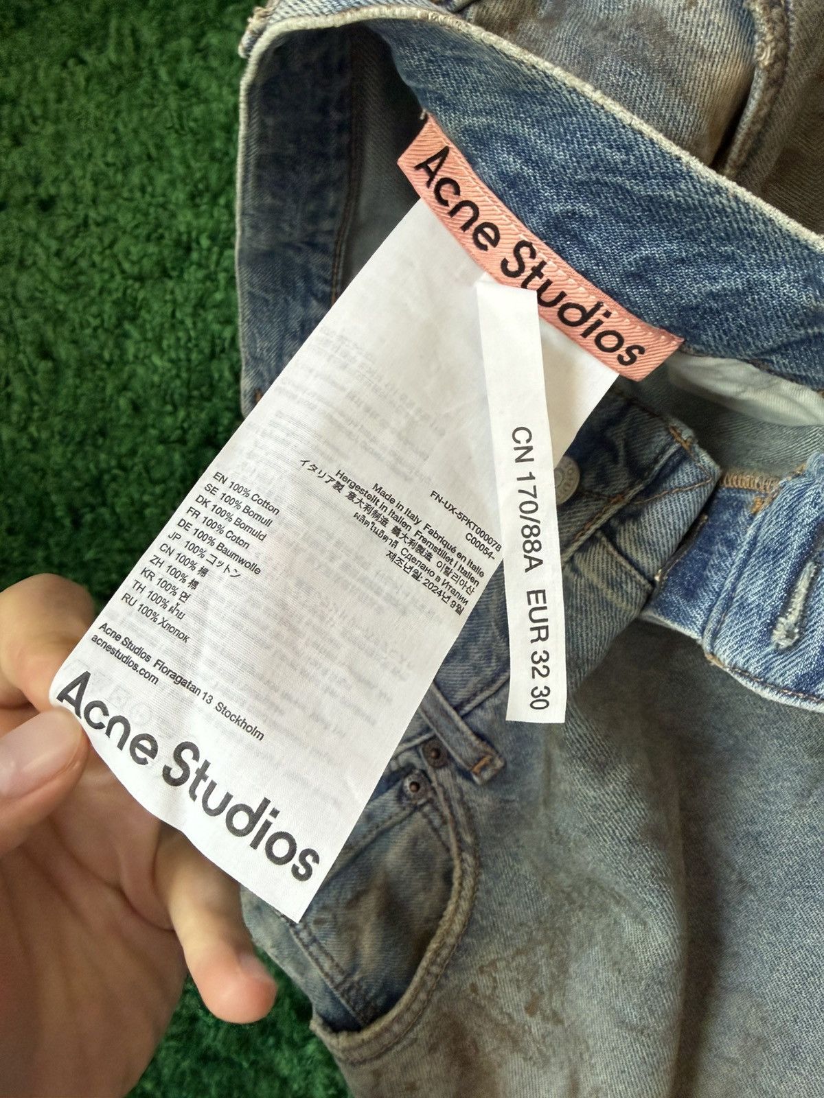 Acne Studios ACNE STUDIOS 2023 PENICILLIN (mid blue) Size US 32 / EU 48 - 4 Thumbnail