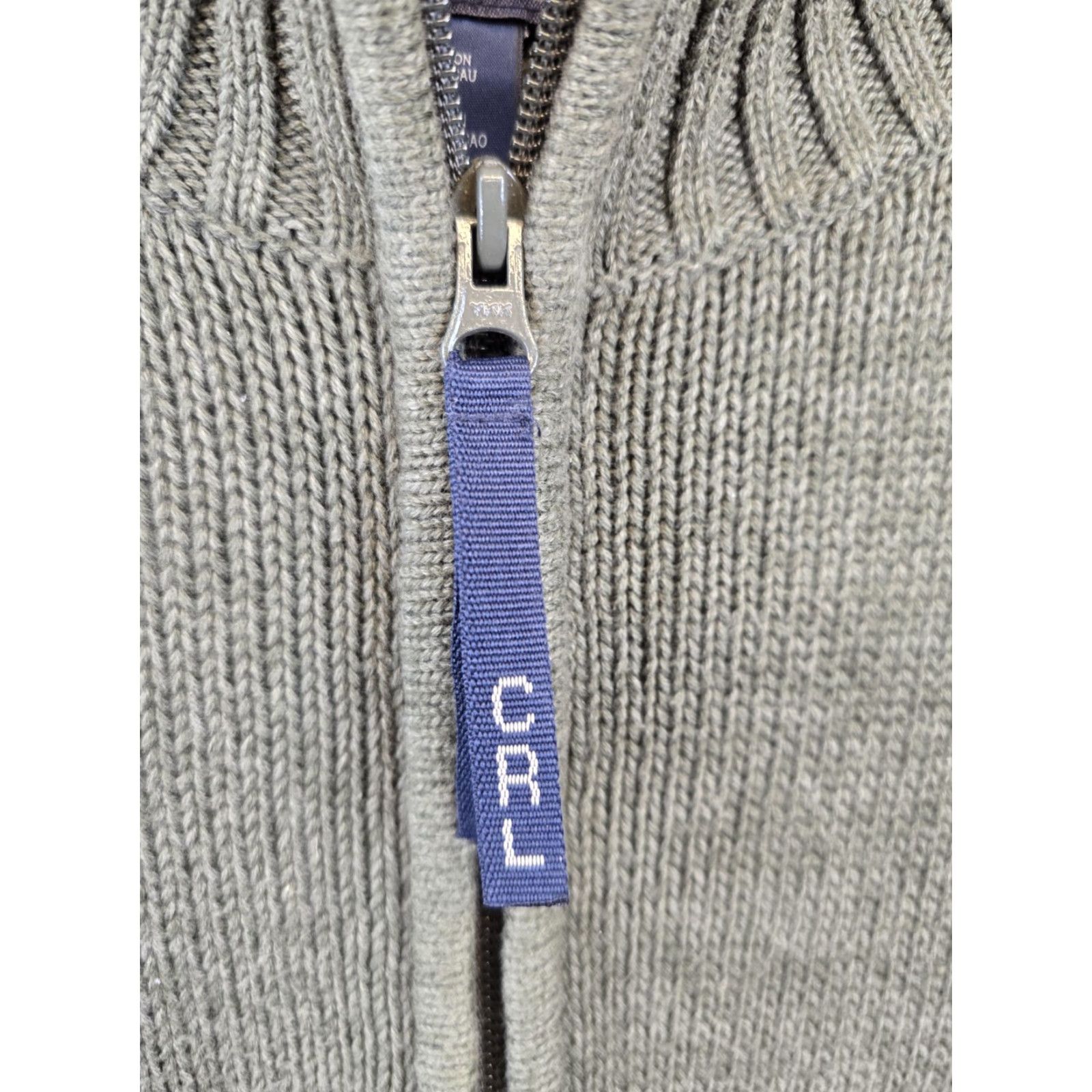 Chaps Chaps Ralph Lauren Men's Pullover Cotton 1/4 Zip Sweater - Size M - Green - Regular Fit, Long Sleeve, Collared Knit Sweatshirt Size US M / EU 48-50 / 2 - 3 Thumbnail