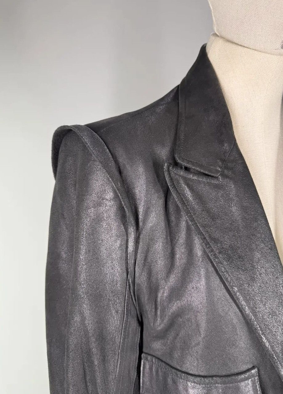 Ann Demeulemeester Ann Demeulemeester Black Leather Short Jacket Size M / US 6-8 / IT 42-44 - 7 Thumbnail