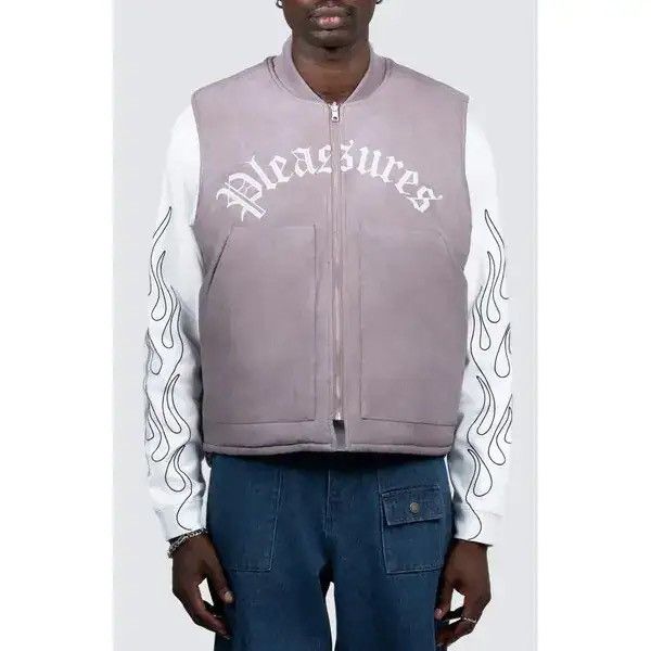 Pleasures PLEASURES Horns Reversible Plaid Embroidered Quilted Vest Size US M / EU 48-50 / 2 - 1 Thumbnail