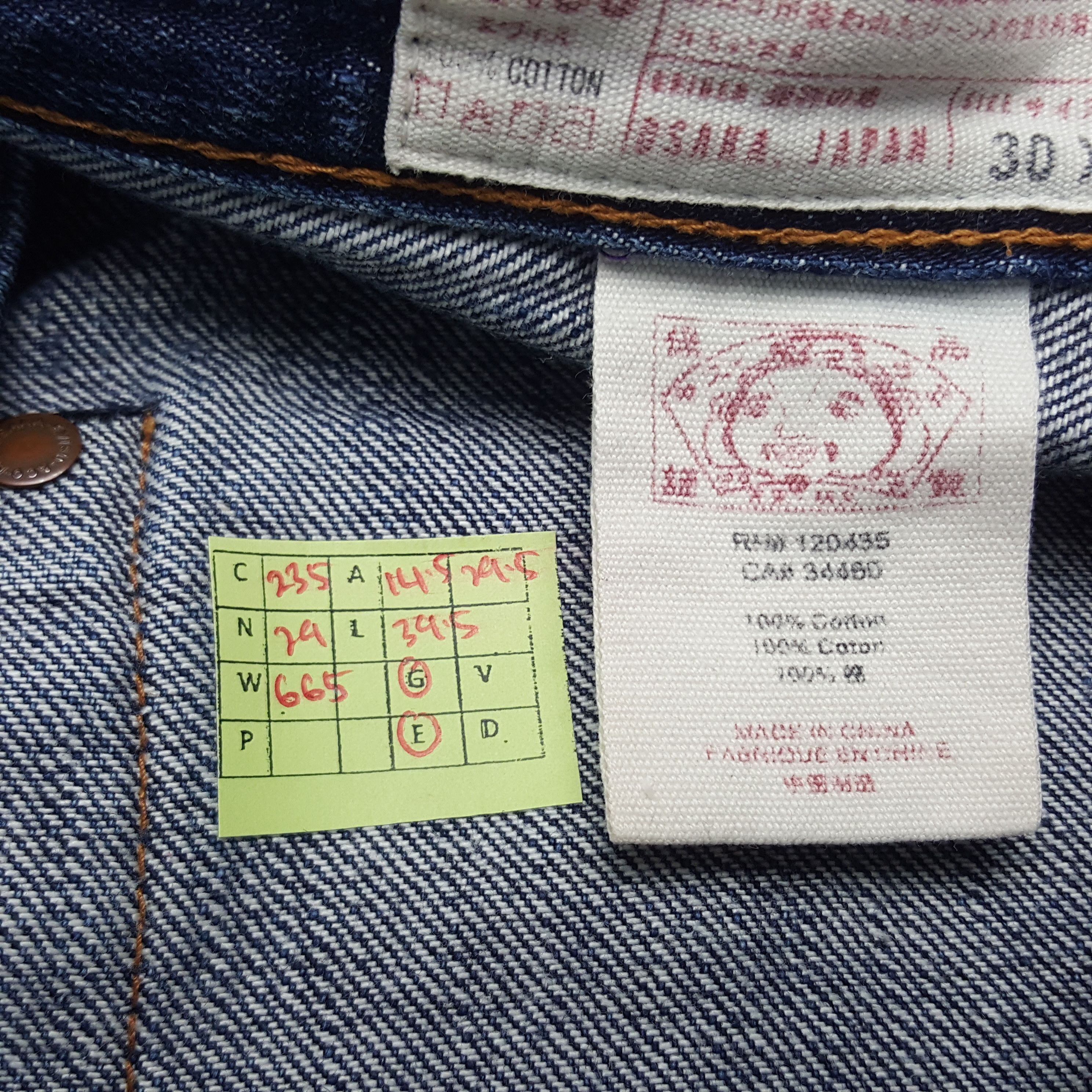 Japanese Brand × Vintage Vintage Evisu Japanese Brand Daicock Custom Denim Jeans Size US 29 - 8 Thumbnail