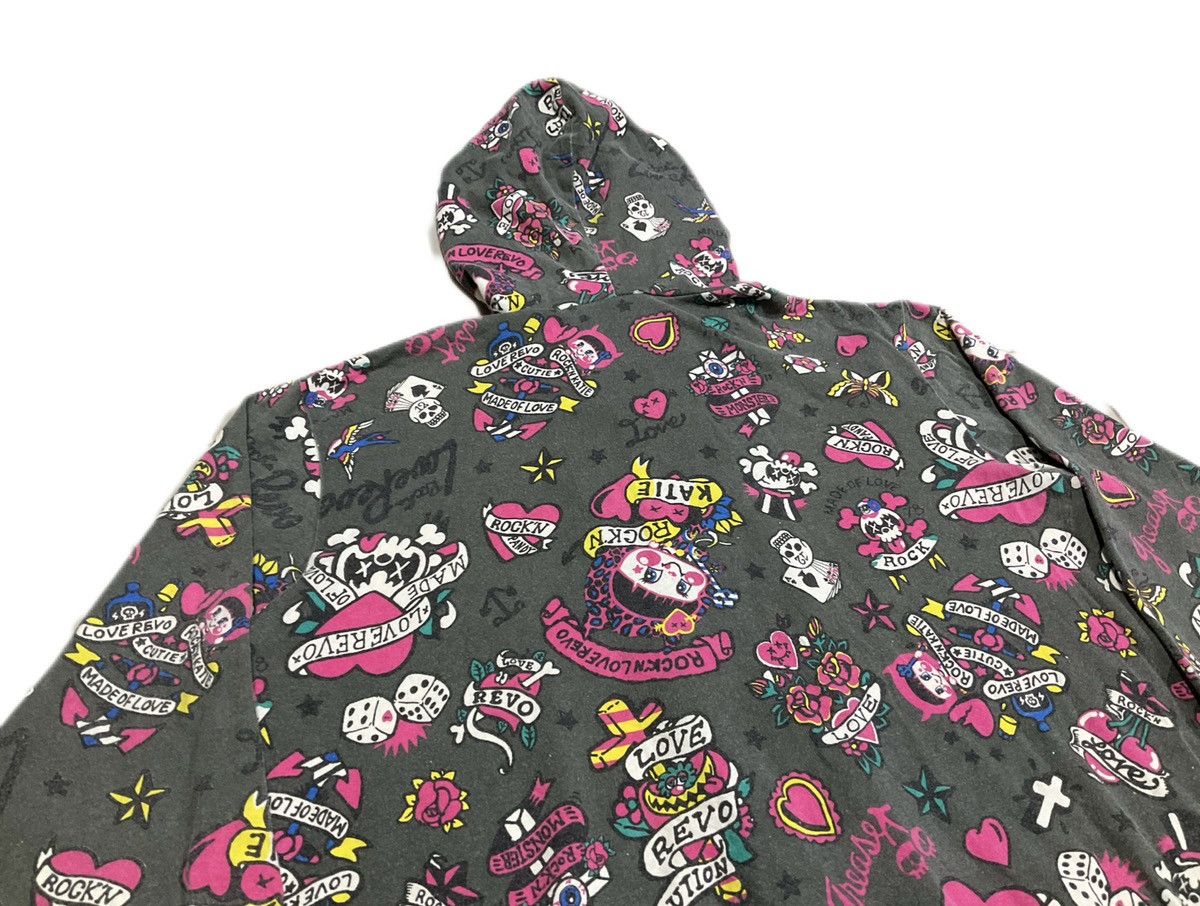 Grand Slam 🔥Sick Y2K Grand Slam Love Revolution Zipper Hoodie Tattoo Size US M / EU 48-50 / 2 - 5 Thumbnail