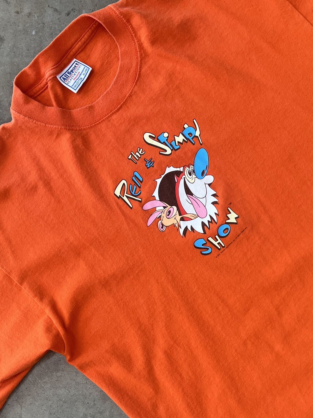 Vintage 2001 The Ren and Stimpy Show TV Tee XL