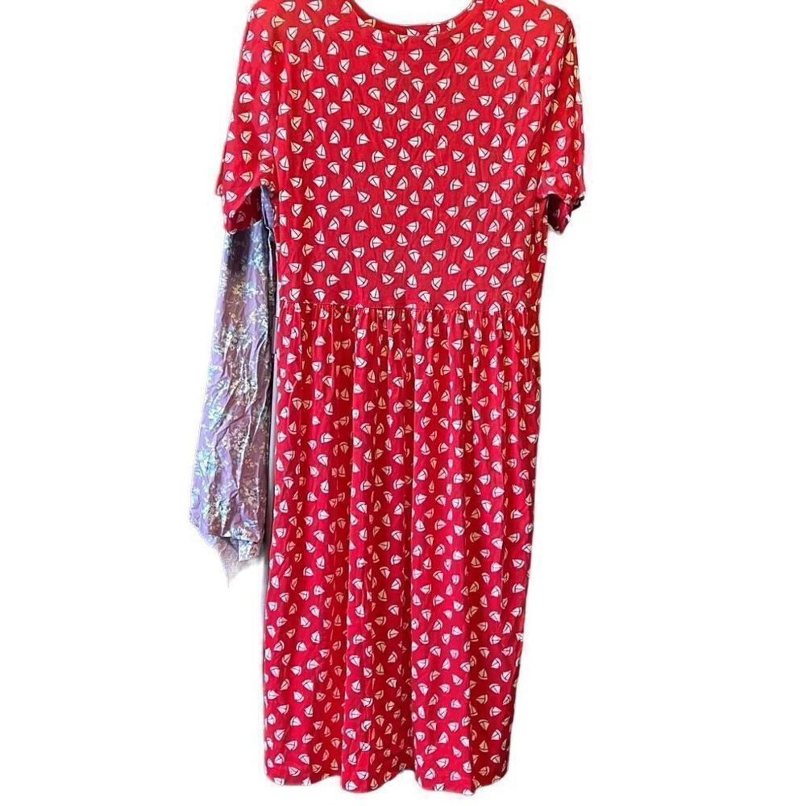Lands' End Vintage Y2K ￼ Lands’ End sailboat dress size large Size L / US 10 / IT 46 - 1 Thumbnail