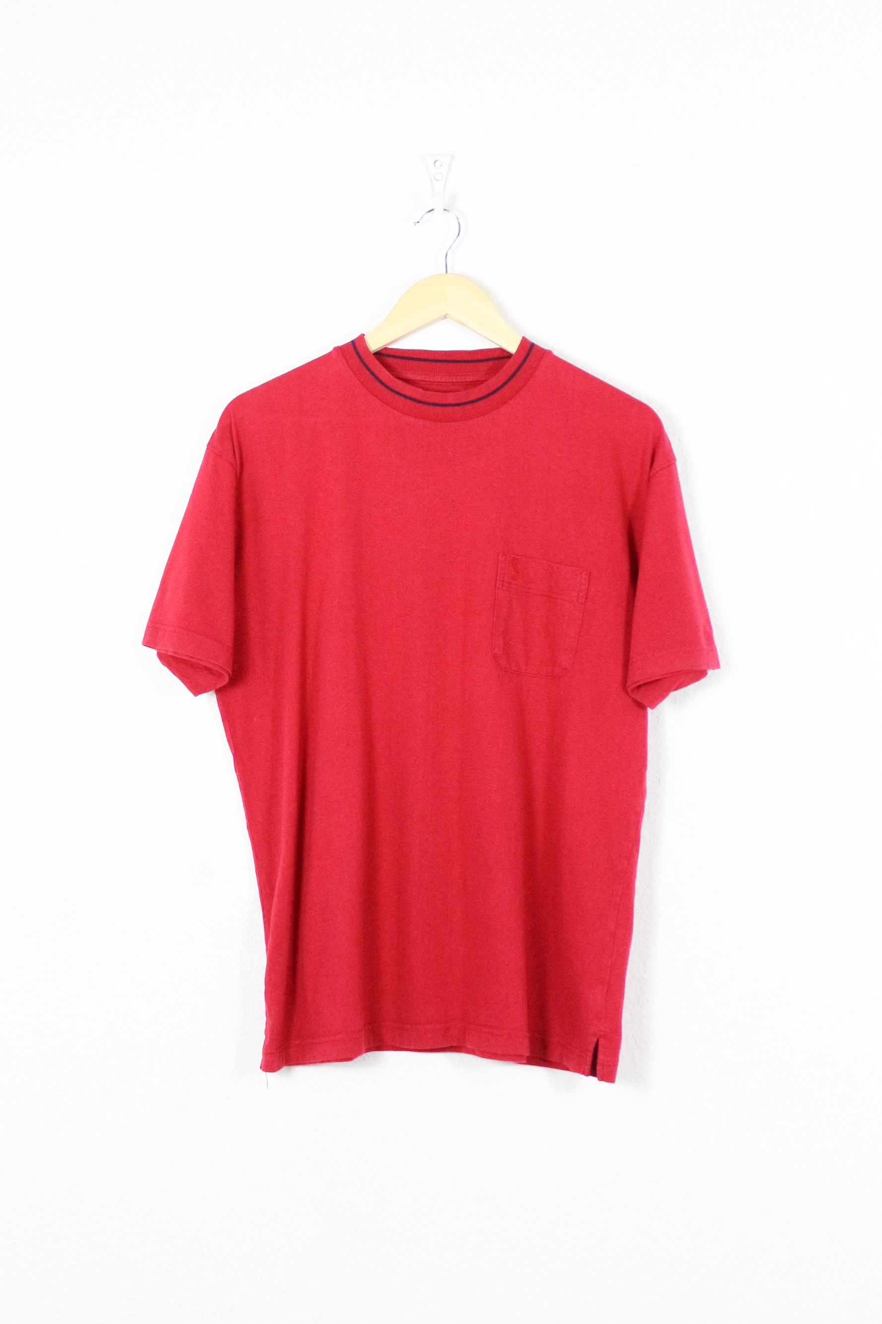 Vintage Vintage YSL Yves Saint Laurent Logo Pocket Tee T-shirt 90s Size US XL / EU 56 / 4 - 1 Thumbnail