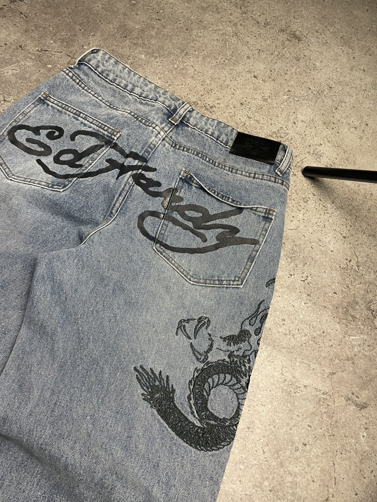 Ed Hardy Ed Hardy Urban Outfitters baggy jeans rap denim pants Size US 30 / EU 46 - 4 Thumbnail