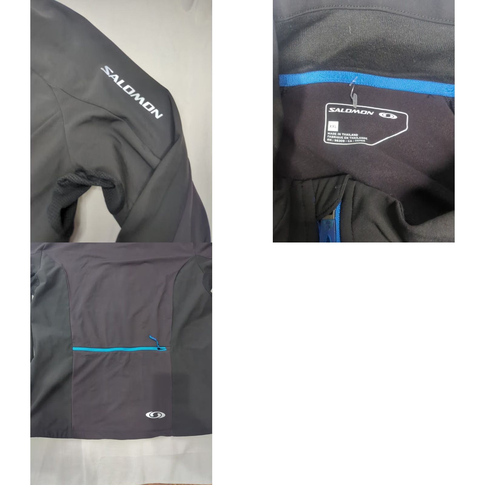 Salomon Salomon CLIMA WIND Jacket Womens XXL 2XL Black Cycling Running Softshell Size XXL / US 16-18 / IT 52-54 - 8 Thumbnail