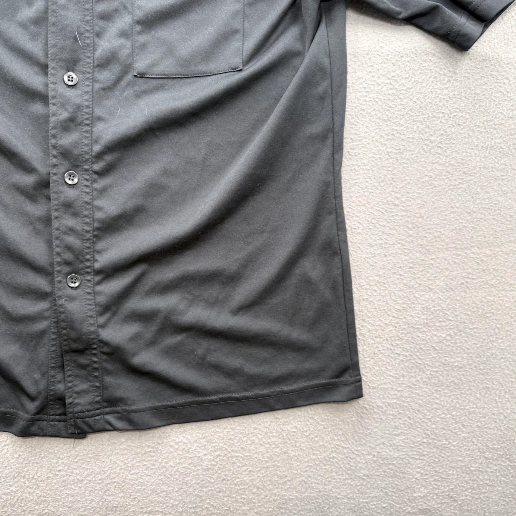 Vintage VINTAGE Kikwear Shirt Mens Large Black Flame Embroidered Short Sleeve USA Size US L / EU 52-54 / 3 - 7 Thumbnail