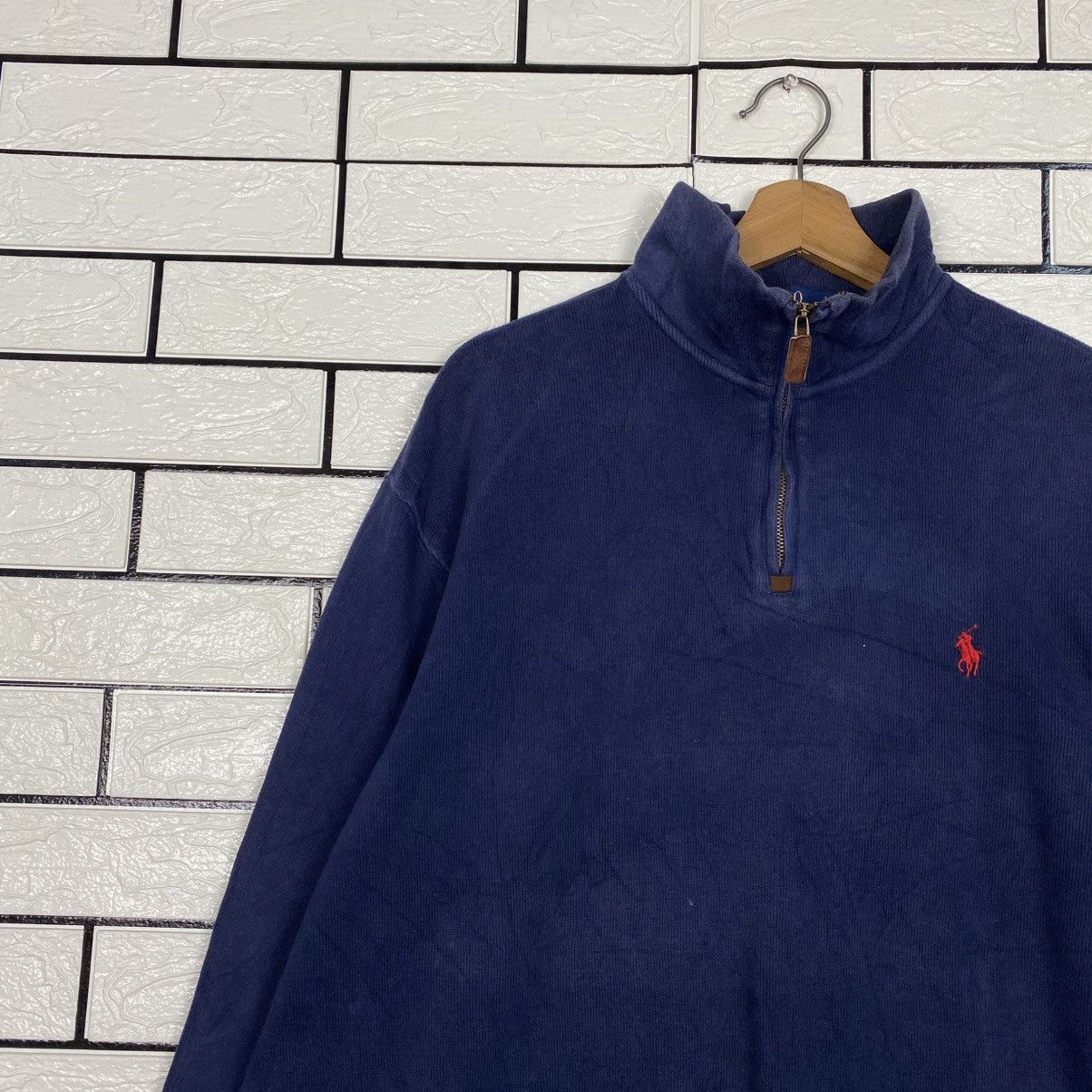 Polo Ralph Lauren 📌Vintage Half Zipper Anorak Sweatshirt Polo Ralph Lauren Size US L / EU 52-54 / 3 - 8 Thumbnail