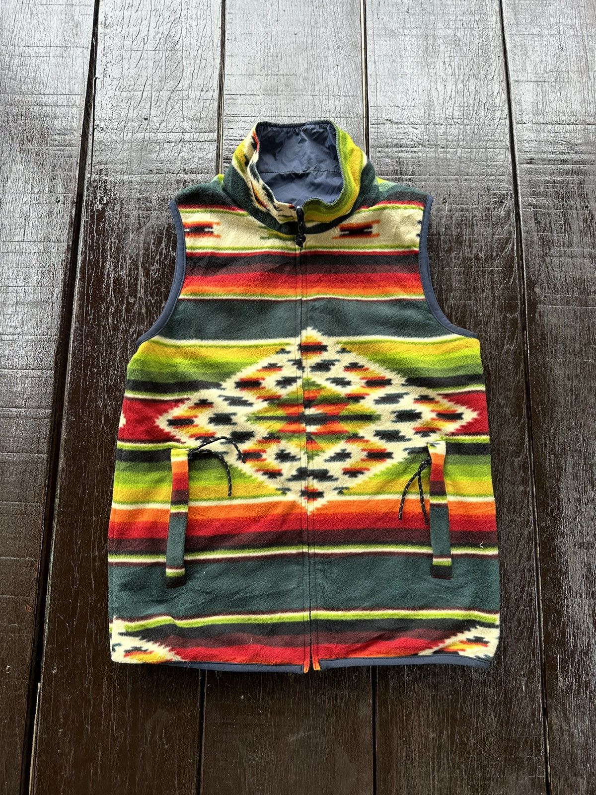 image of Freaks Store Navajo Reversible Nice Design in Green, Men's (Size Medium)
