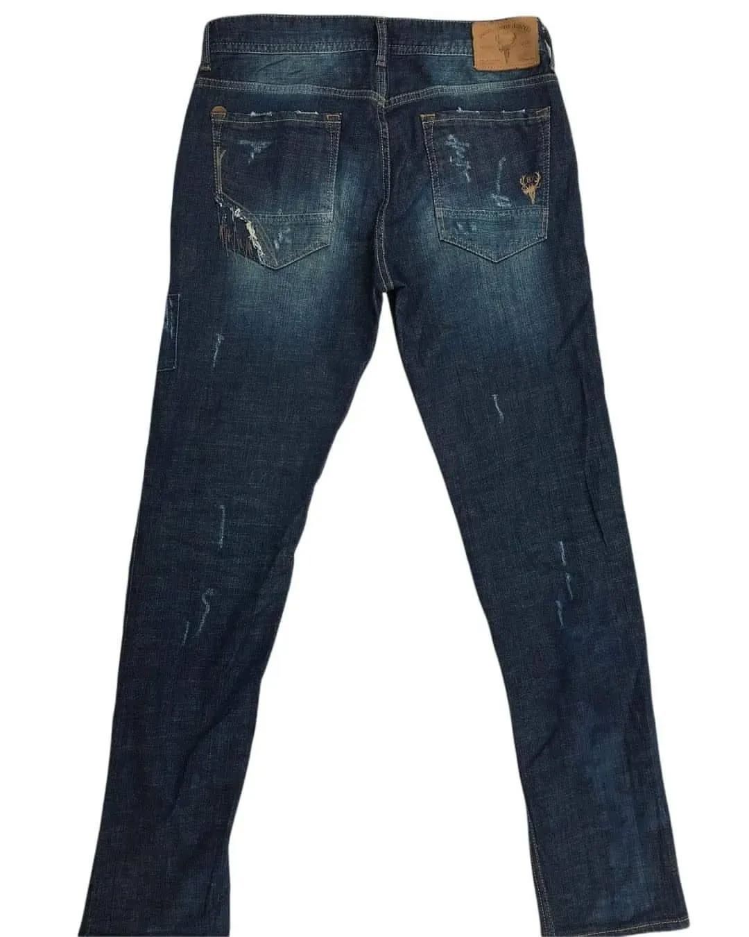 BUCKAROO Patch work denim indigo pattern sashiko japan Size US 30 / EU 46 - 4 Thumbnail