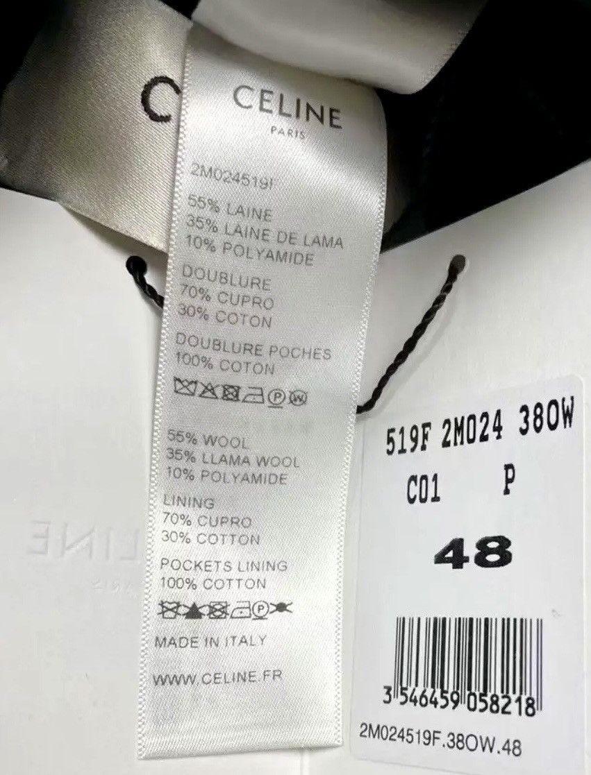 Celine × Hedi Slimane 19FW Prince of Wales Chesterfield Coat sz50/52 Size US M / EU 48-50 / 2 - 9 Thumbnail