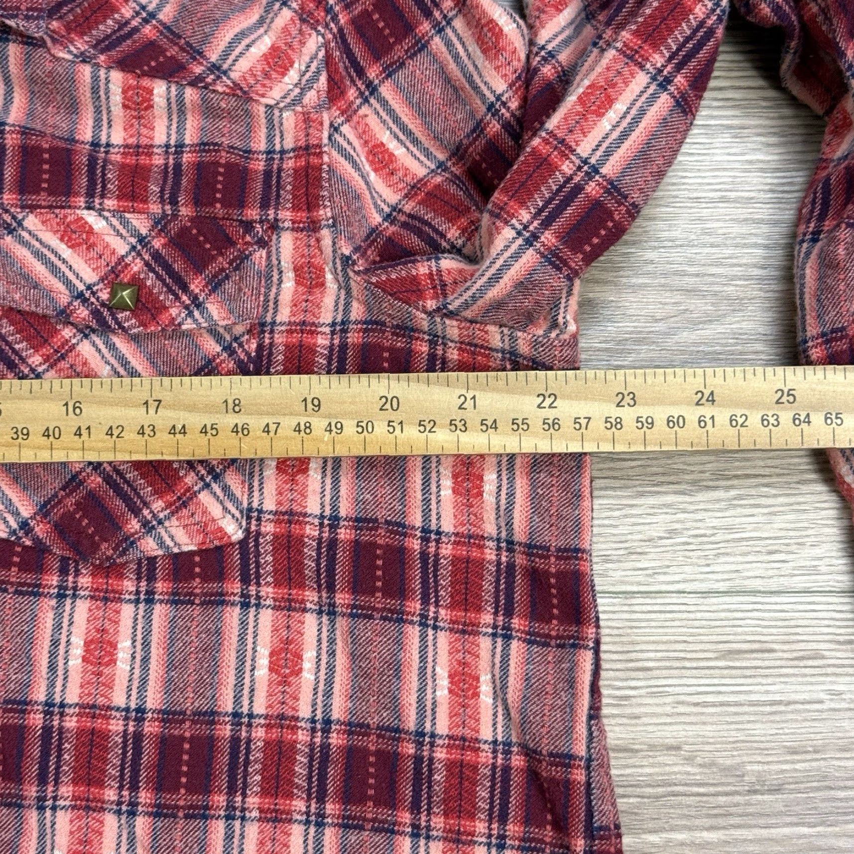 Vintage Natural Reflections Shirt Womens XL Red Plaid Western Snap Flannel Button-Up Size XL / US 12-14 / IT 48-50 - 7 Thumbnail