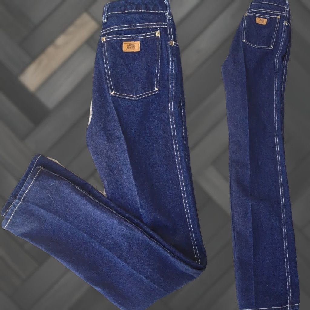 Vintage VINTAGE Jesse Jeans High Waist 70s 80s Denim Jeans 27" Waist 35" Inseam Boys Mens Womens Girls Size 30" / US 8 / IT 44 - 1 Thumbnail