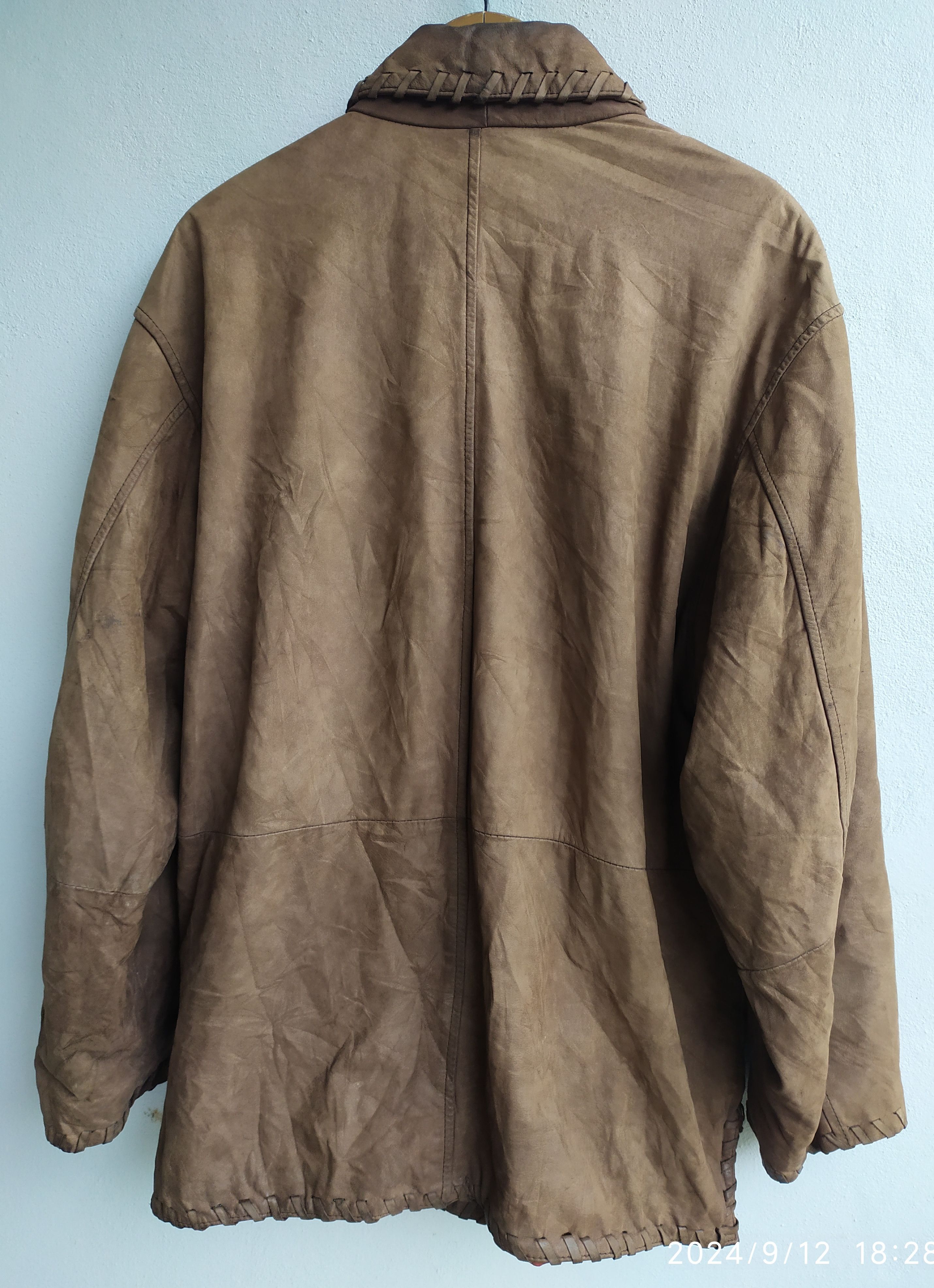 Japanese Brand × Vintage Vintage Japanese Brown Leather Jacket Size US L / EU 52-54 / 3 - 2 Thumbnail