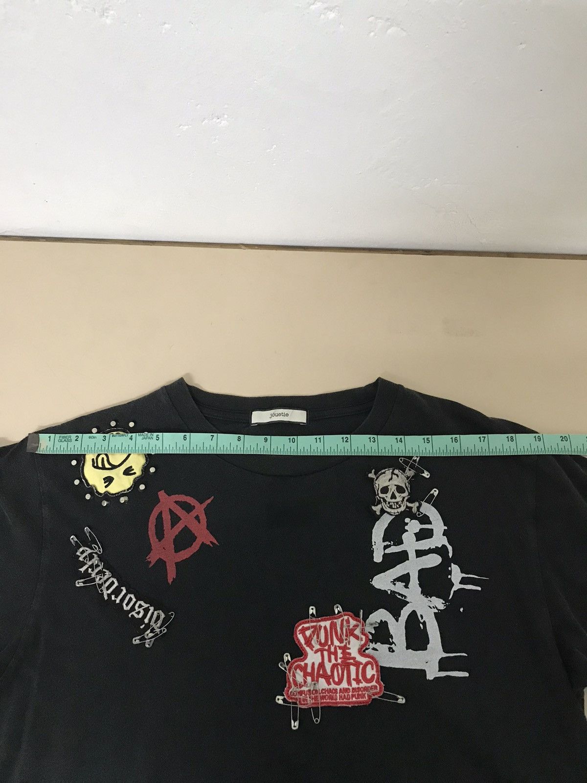 Anarchy Metal Studded Punked tee Goth Chaos