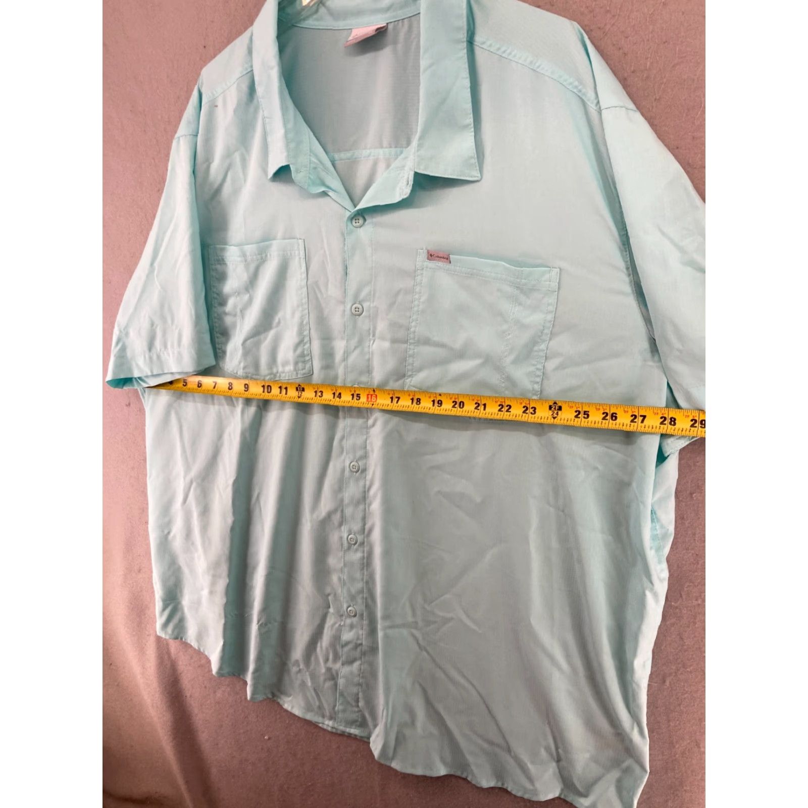 Vintage Columbia Men’s Shirt 4XL Blue Outdoor Fishing Shirt (Button-Up, Collared, Short Sleeve) - Outdoor, Casual, TravelMens Size US XXL / EU 58 / 5 - 2 Thumbnail