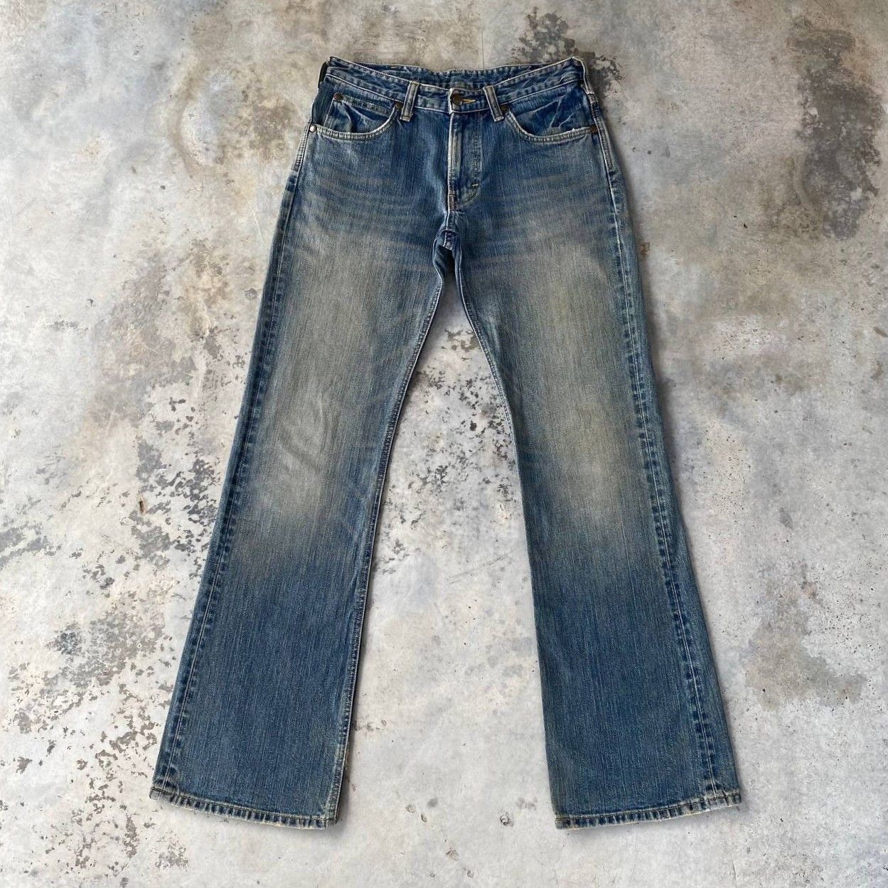Wrangler VINTAGE WRANGLER 70s STYLE COWBOY BOOTCUT MUDWASH DENIM Size US 30 / EU 46 - 2 Thumbnail