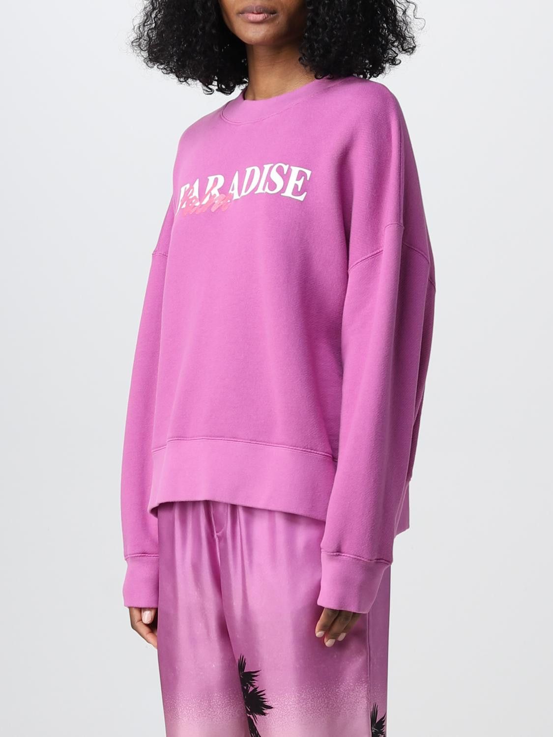 Palm Angels o1y1225 Sweatshirt in Mauve Size XS / US 0-2 / IT 36-38 - 4 Thumbnail