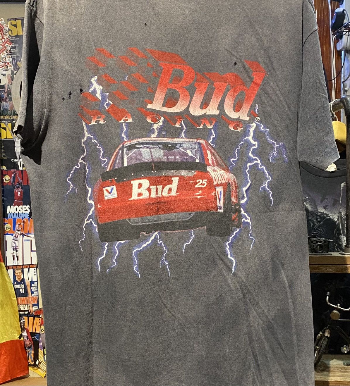 Budweiser × NASCAR × StraightFaded Nascar Tee Thunder Budweiser Ken Schrader 1995 Vintage 90’s Size US L / EU 52-54 / 3 - 5 Thumbnail