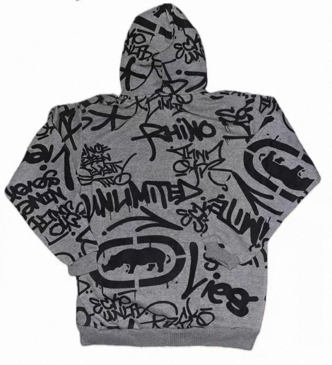 Ecko Unltd. y2k ecko unltd grunge graffik zipup hoodie Size US L / EU 52-54 / 3 - 2 Thumbnail