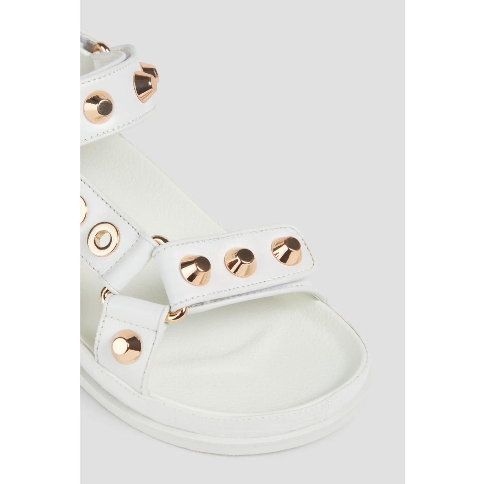 Sandro NEW Sandro Embellished Elympia leather sandals White 36/ 5.5 Size US 5.5 / IT 35.5 - 5 Thumbnail