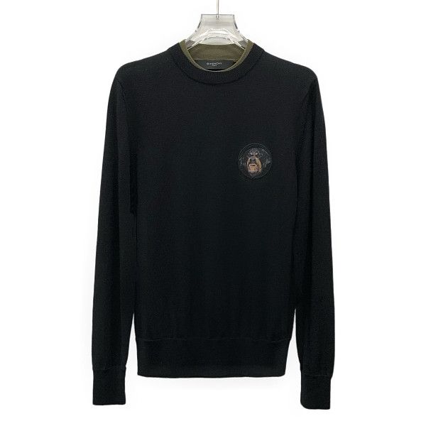 Givenchy Givenchy Dog Patch Wool Sweater Size S Size US S / EU 44-46 / 1 - 1 Thumbnail