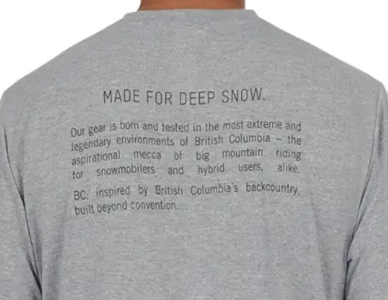 Ski-Doo Ski-Doo BC Story Unisex T-shirt Made In USA Large Size Size US L / EU 52-54 / 3 - 3 Thumbnail