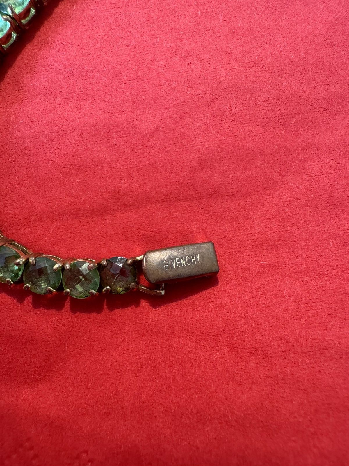 Givenchy Ginvechy Gold Plated Peridot Tennis Bracelet Size ONE SIZE - 3 Thumbnail