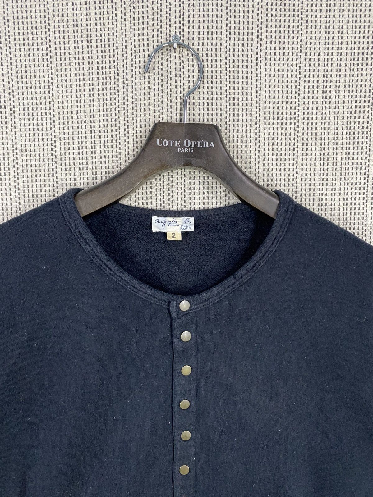 agnes b. Vintage agnes b sweater snap button size 2 Size L / US 10 / IT 46 - 7 Thumbnail