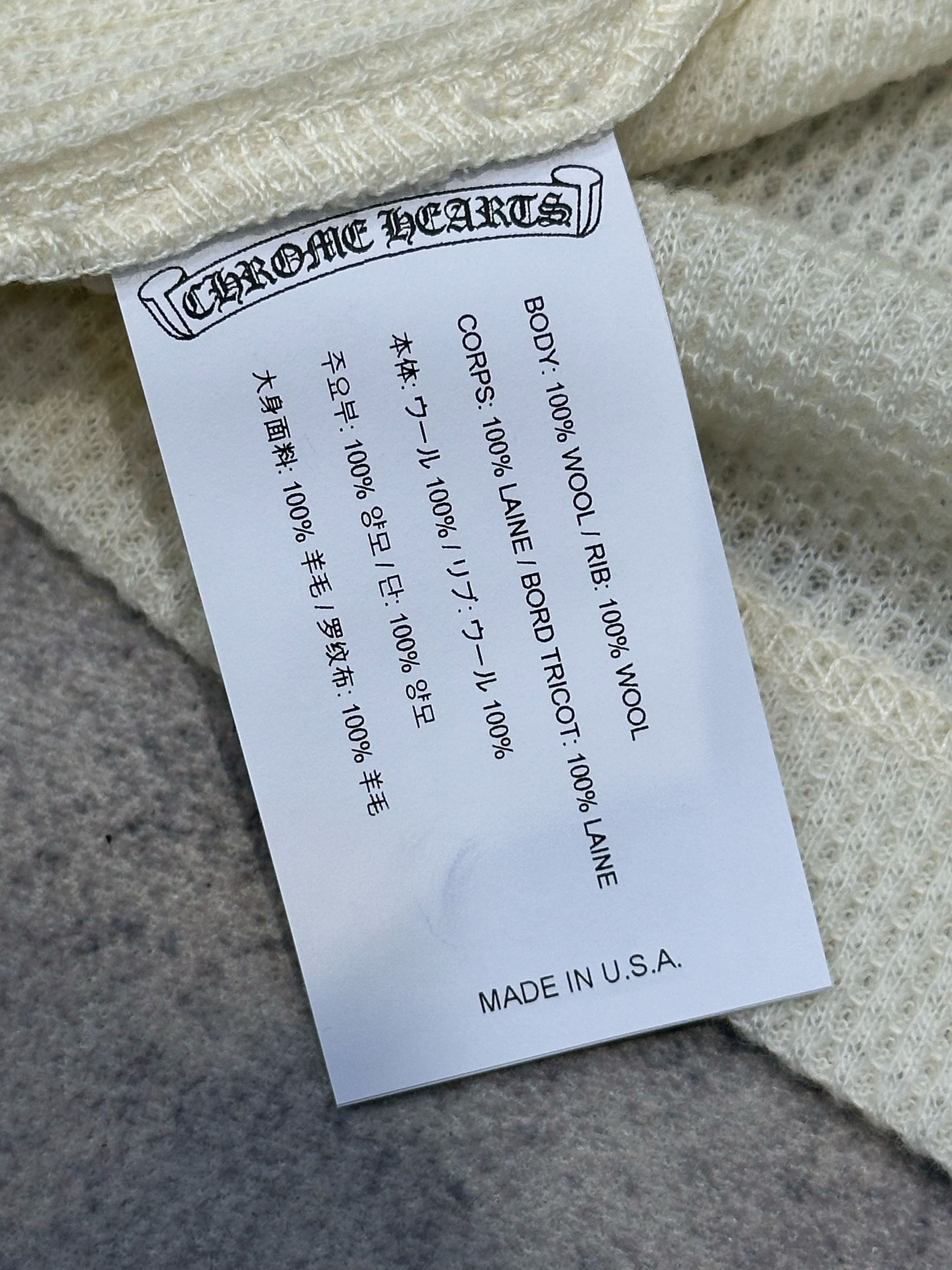 Chrome Hearts CHROME HEARTS CH Wool Thermal Long T-Shirt Size US M / EU 48-50 / 2 - 6 Thumbnail