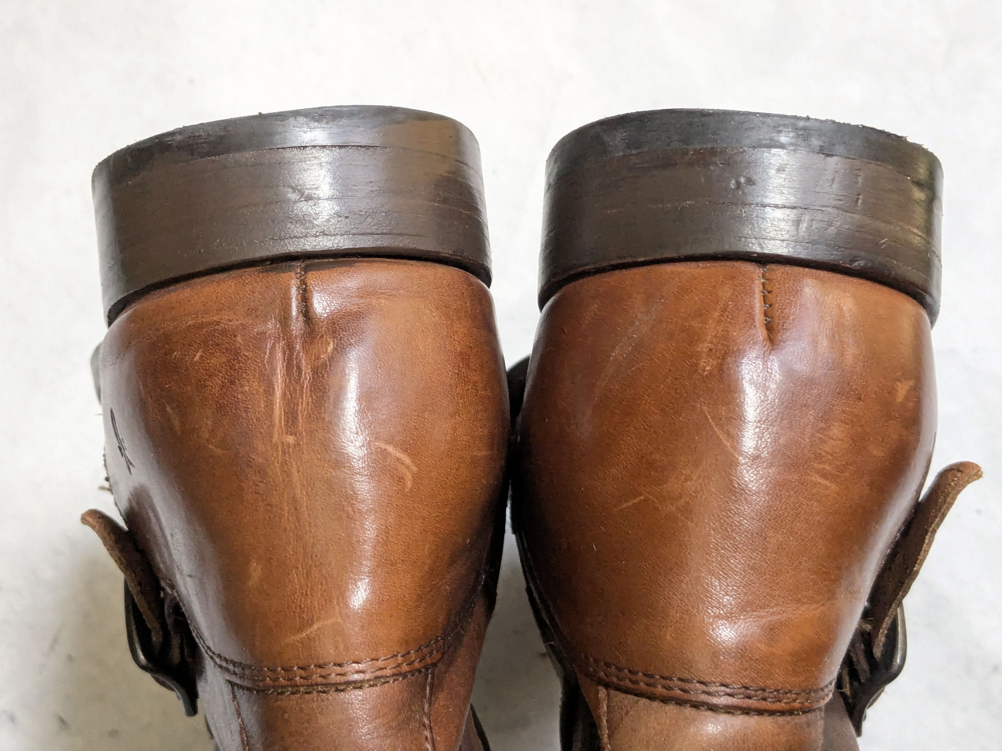 Frye Frye Engineer Boots Brown 11 D Stepas Buckle Leather Size US 11 / EU 44 - 16 Thumbnail