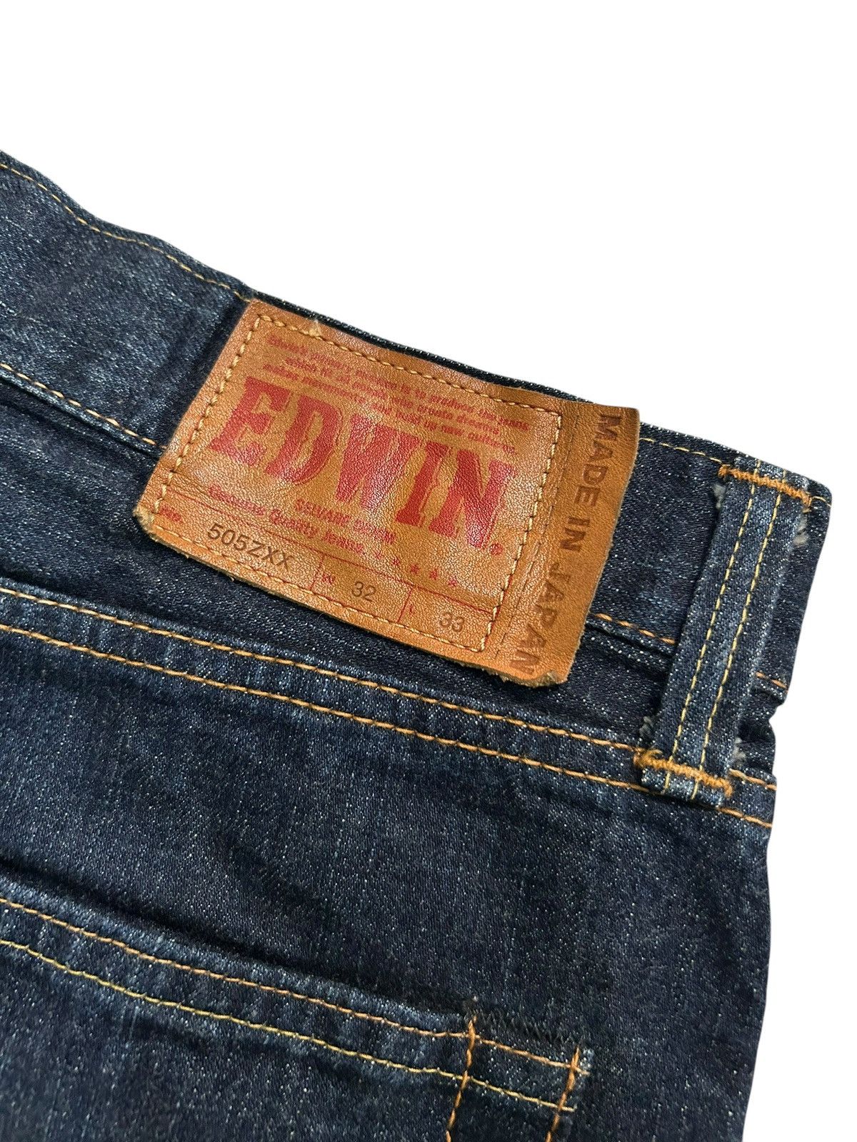 Japanese Brand × Kapital × Vintage Edwin Selvedge Vintage Japanese Short Denim jeans Size US 33 - 7 Thumbnail