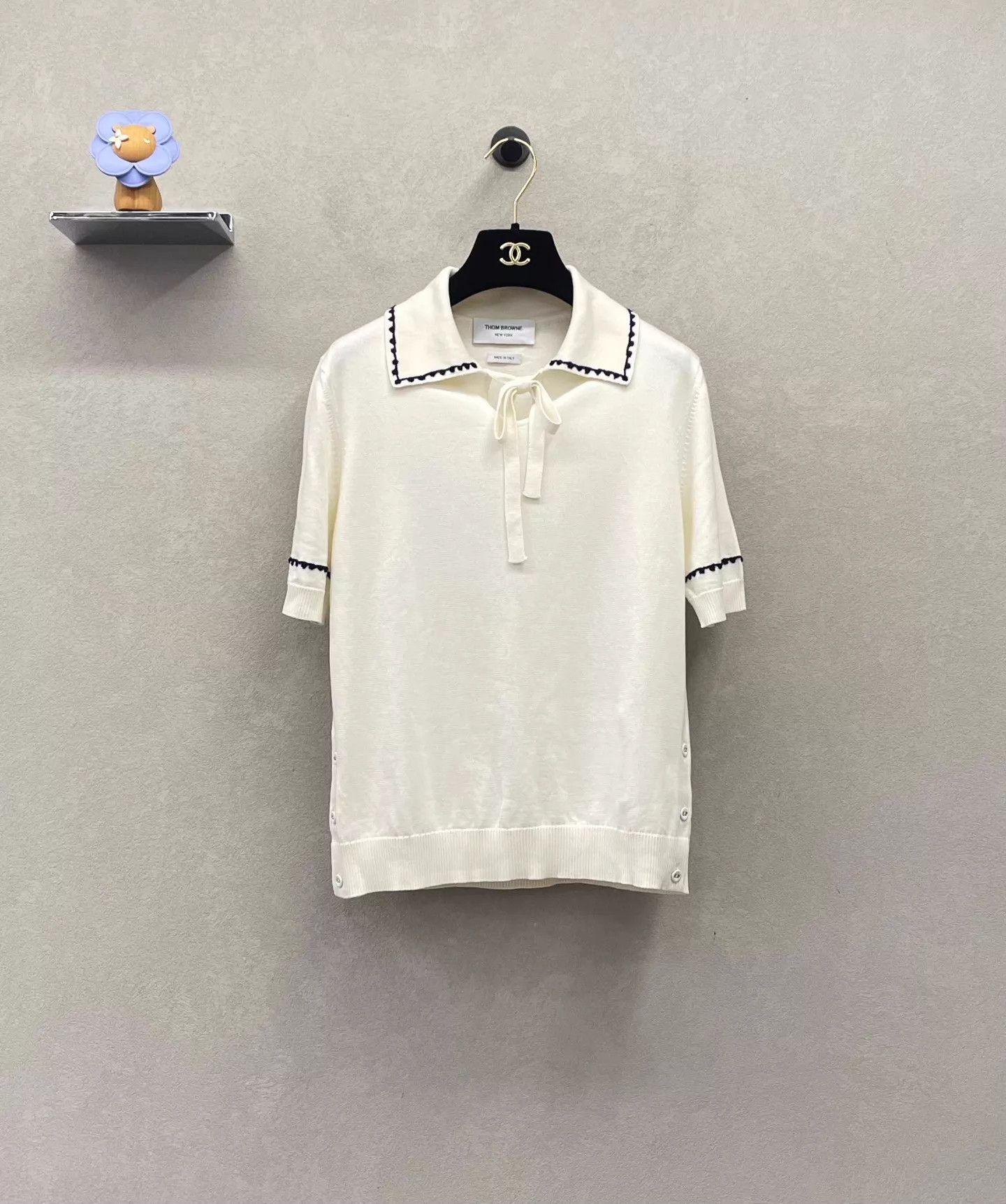 Thom Browne THOM BROWNE Light Knit Short Sleeve Polo Shirt Size 38 Size XS / US 0-2 / IT 36-38 - 1 Thumbnail