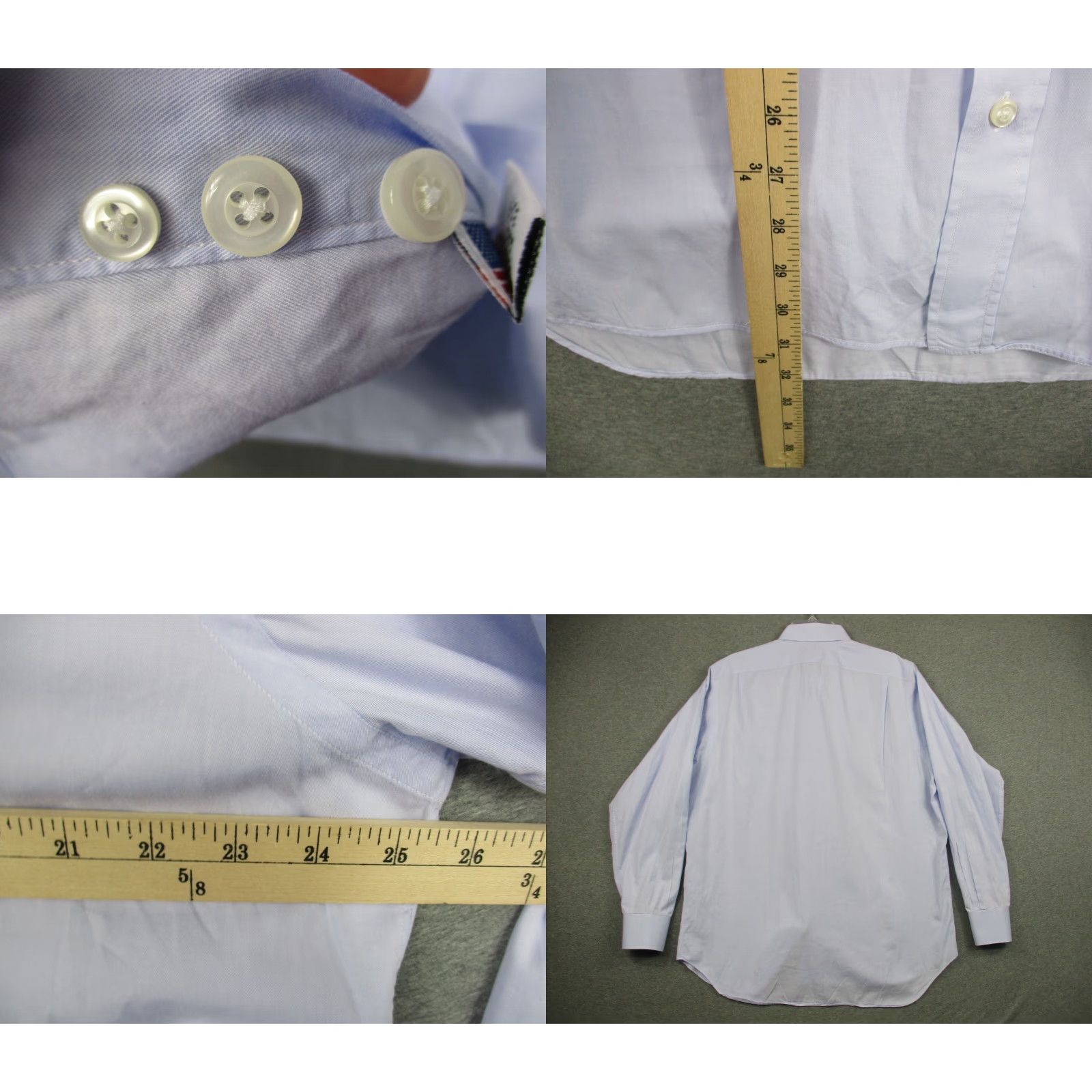 Vintage VINTAGE SHAIA'S Dress Shirt Men’s 16-32 Blue Classic Fit Made in USA Shirt Men Black? Size 46R - 8 Thumbnail