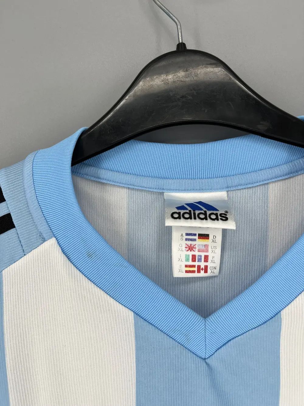 Adidas ARGENTINA 90S HOME FOOTBALL SHIRT SOCCER JERSEY ADIDAS Size US XL / EU 56 / 4 - 10 Thumbnail